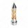 Thread-On Daytona Style Spike Gearshift Knob With LED 9/10 Speed Adapter - Chrome/Amber LED
