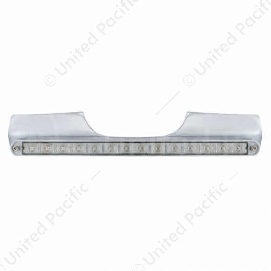 Motorcycle Rear Signal Light Bar With 14 LED 12" Light Bar - Red LED/Clear Lens