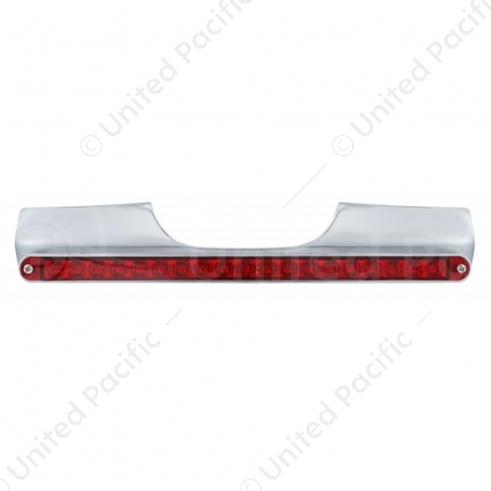 Motorcycle Rear Signal Light Bar With 19 LED 12" Light Bar - Red LED/Red Lens