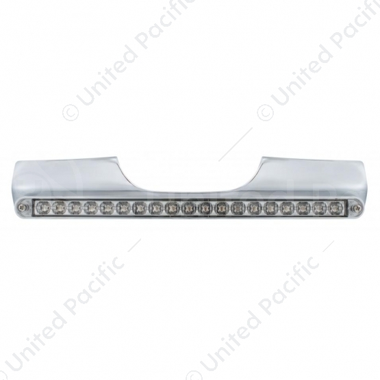 Motorcycle Rear Signal Light Bar With 19 LED 12" Light Bar - Red LED/Clear Lens