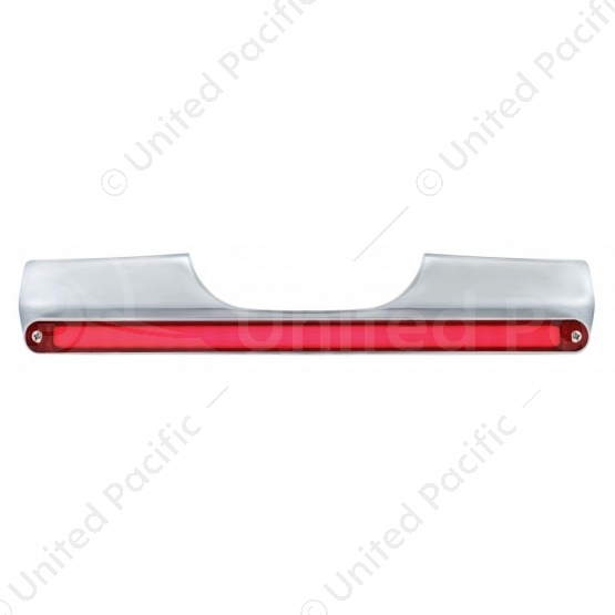 Motorcycle Rear Signal Light Bar With 24 LED 12" GloLight Bar - Red LED/Red Lens