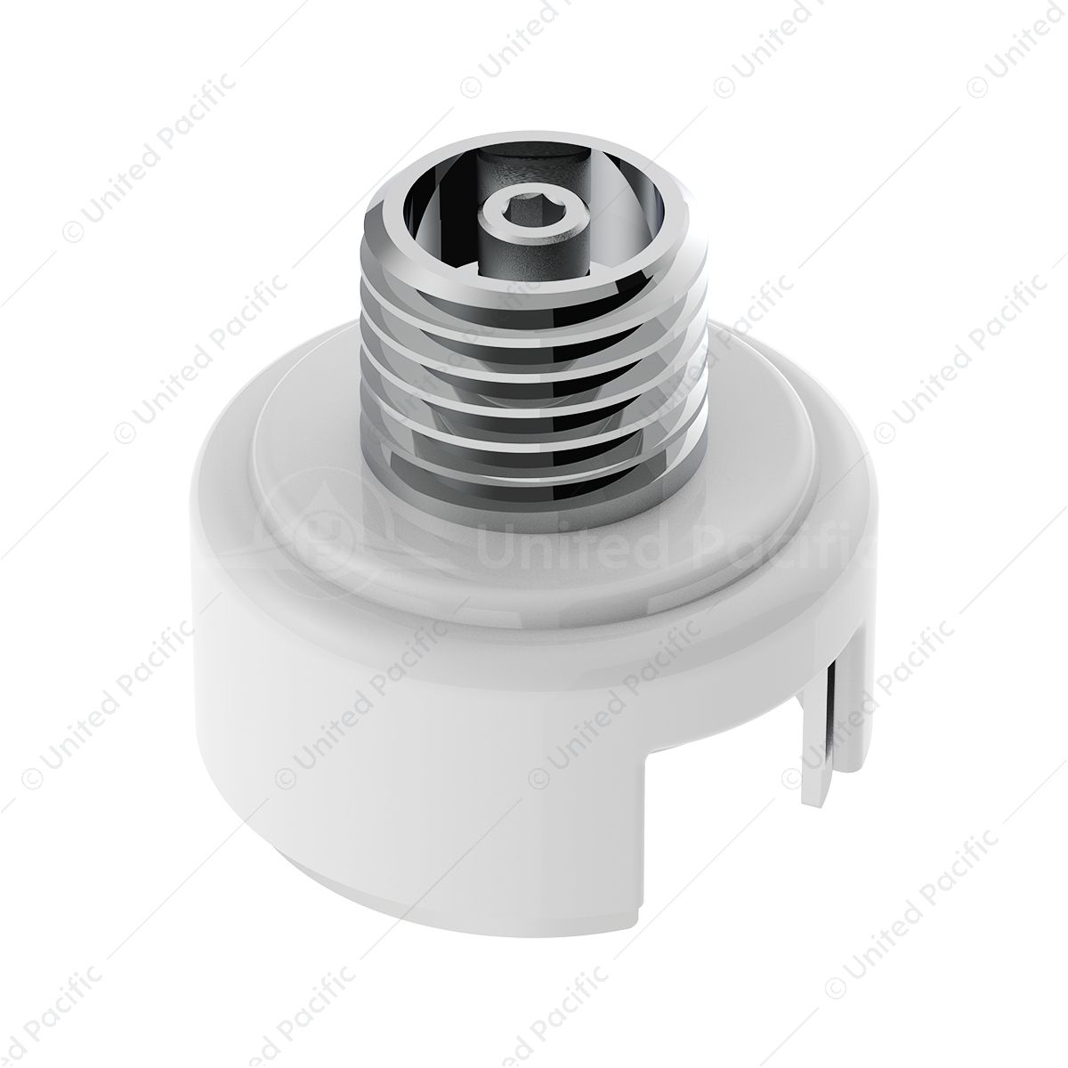 M30X3.5 Thread-On Shift Knob Mounting Adapter For Eaton Fuller Style 13/15/18 Shifter - Pearl White