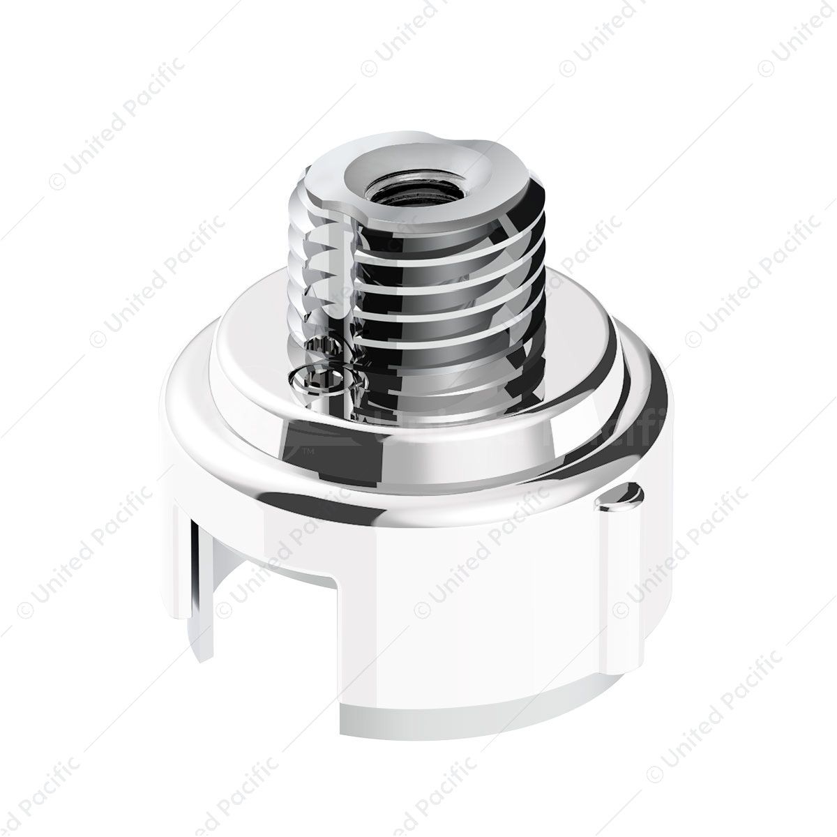 M30X3.5 Thread-On Gearshift Adapter W/LED Mount For Eaton-Fuller 13/15/18 Speed-Pearl White