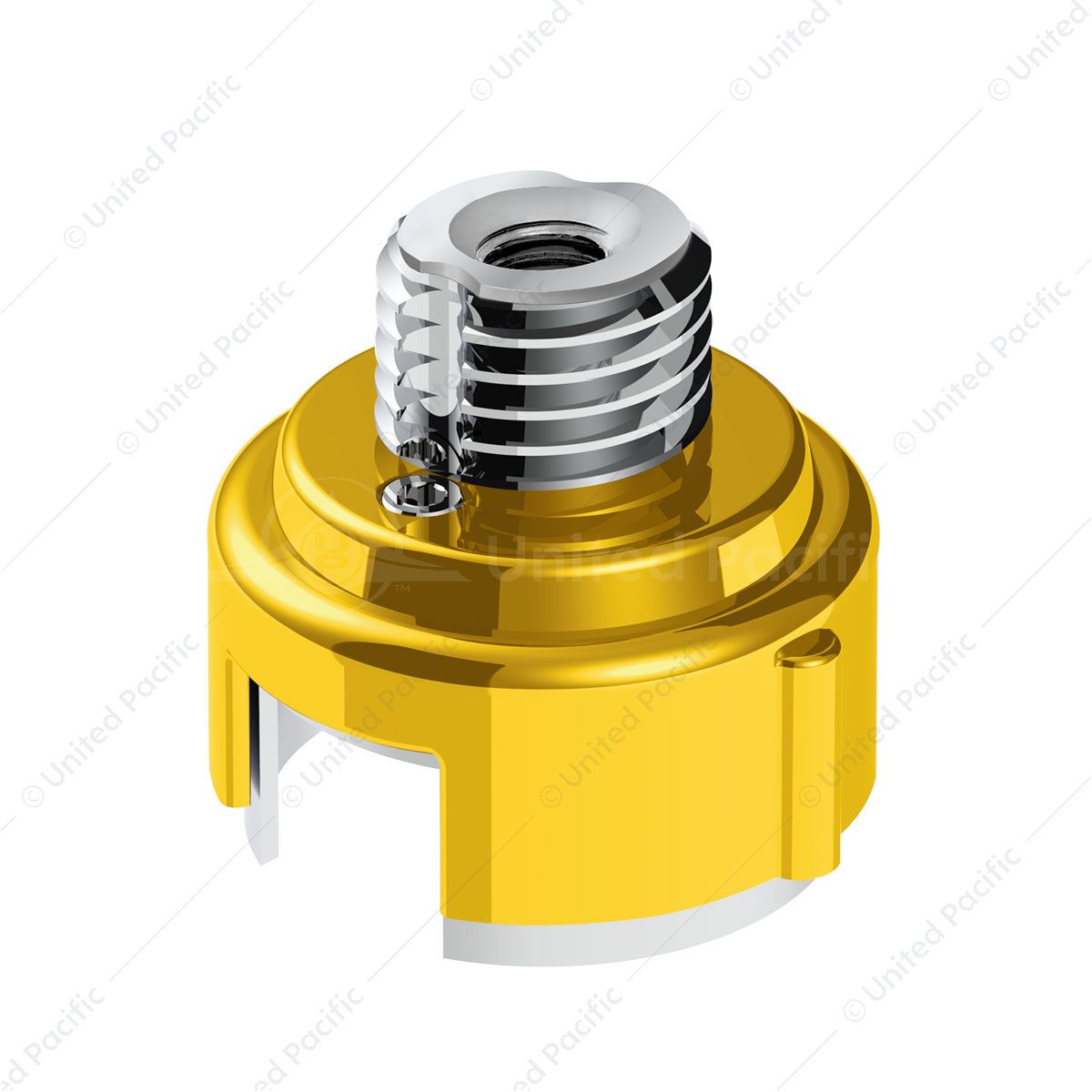 M30X3.5 Thread-On Gearshift Adapter W/LED Mount For Eaton-Fuller 13/15/18 Speed-Electric Yellow
