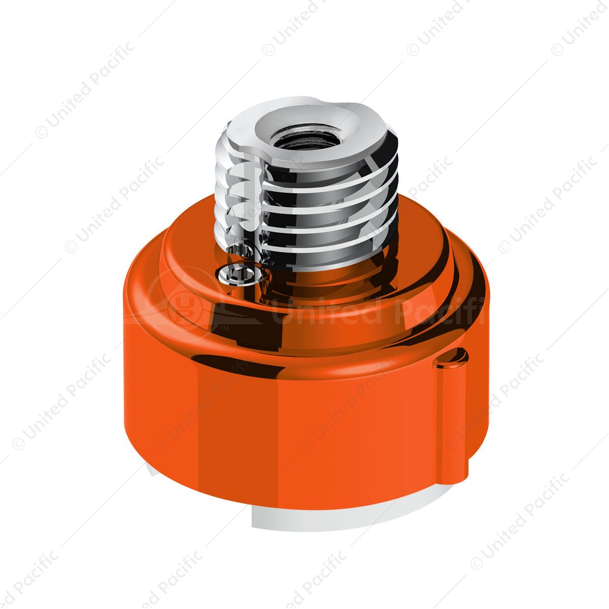 M30X3.5 Thread-On Gearshift Adapter W/LED Mount For Eaton-Fuller 9/10 Speed -Cadmium Orange