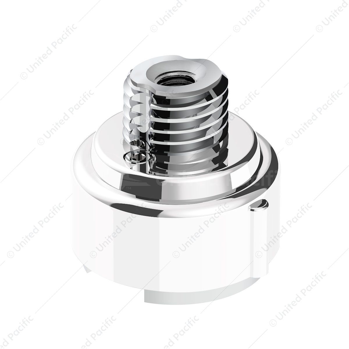 M30X3.5 Thread-On Gearshift Adapter W/LED Mount For Eaton-Fuller 9/10 Speed -Pearl White