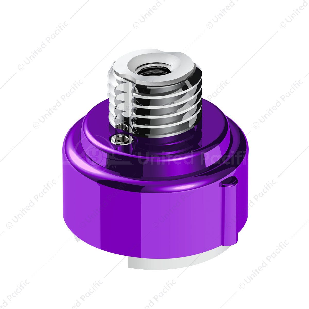 M30X3.5 Thread-On Gearshift Adapter W/LED Mount For Eaton-Fuller 9/10 Speed -Candy Purple