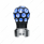 Thread-On Matte Black Phoenix Style Ball Gearshift Knob With LED 13/15/18 Speed Adapter-Blue LED