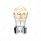 Thread-On Annodized Phoenix Style Ball Gearshift Knob With LED 13/15/18 Speed Adapter-Amber LED
