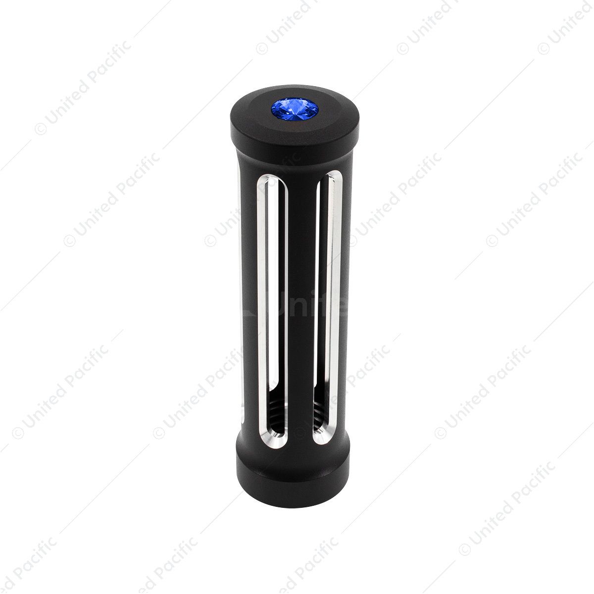 M30X3.5 Thread-On Sonoma Style Gearshift Knob-Blue Crystal/Matte Black