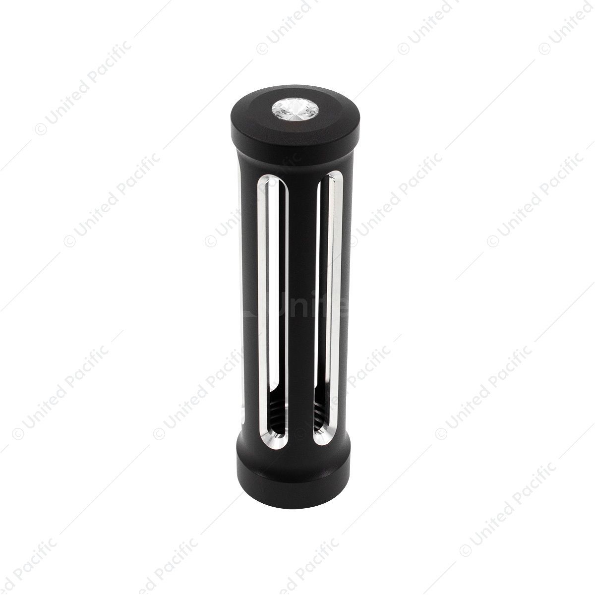 M30X3.5 Thread-On Sonoma Style Gearshift Knob-Clear Crystal/Matte Black