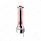 Thread-On Chrome Sonoma Style Gearshift Knob With LED 9/10 Speed Adapter-Red Crystal/Red LED