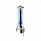 Thread-On Chrome Sonoma Style Gearshift Knob With LED 13/15/18 Speed Adapter-Blue Crystal/Blue LED