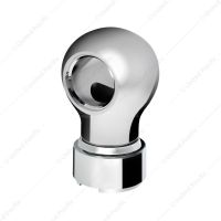 Thread-On Charlotte Style Gearshift Knob With 9/10 Speed Adapter-Chrome
