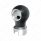 Thread-On Charlotte Style Gearshift Knob With 13/15/18 Speed Adapter-Matte Black