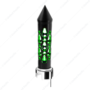 Thread-On Brooklyn Style Spike Gearshift Knob With LED 13/15/18 Speed Adapter