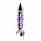 Brooklyn Style Spike Gearshift Knob With LED 13/15/18 Speed Adapter - Chrome/Purple LED