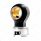 Thread-On Matte Black Carolina Style Gearshift Knob With LED 13/15/18 Speed Adapter-Amber LED