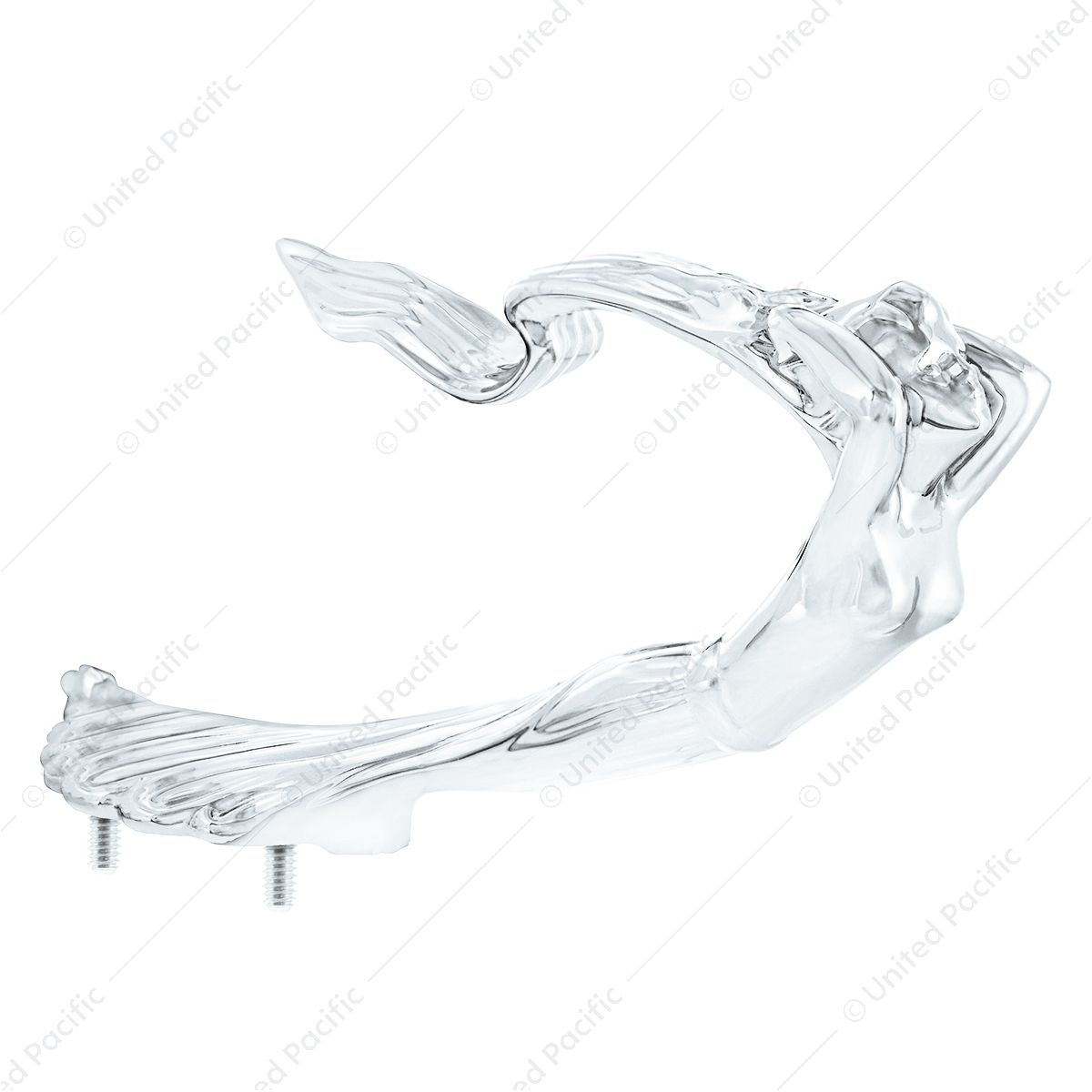 Die-Cast Flying Goddess Hood Ornament - Chrome