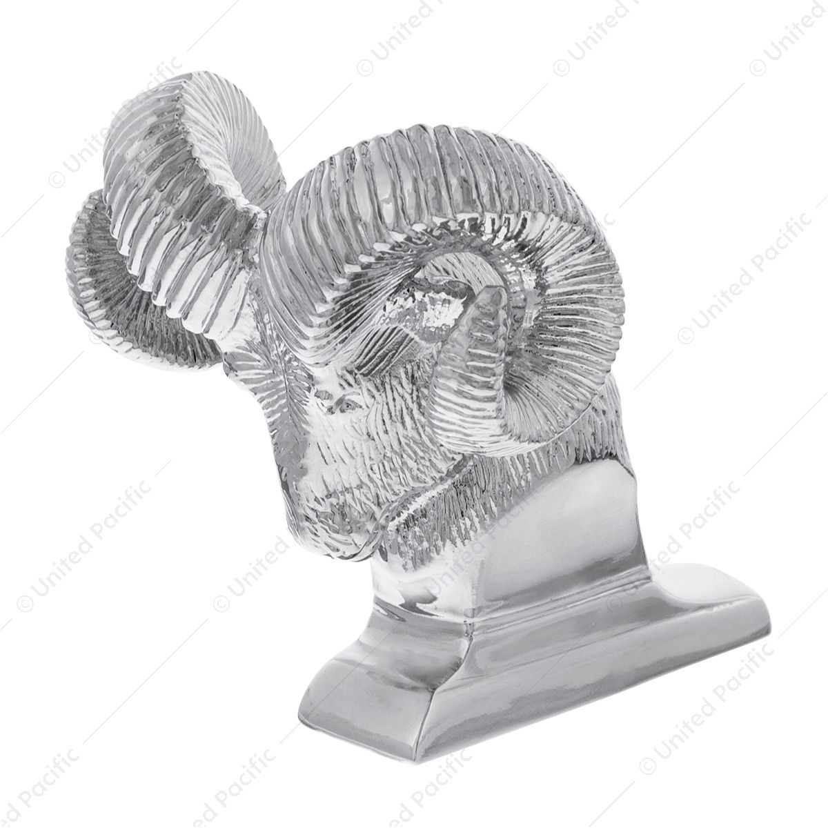 Die-Cast Bighorn Hood Ornament - Chrome