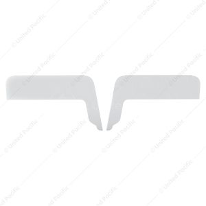430 Stainless Steel 8" L-Shape Chop Top Window Trim For Kenworth T300, T600, T660, T800 (Pair)