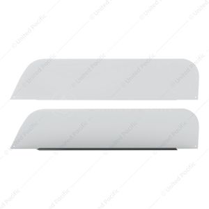 430 Stainless Steel 7" Chop Top Window Trim For 2018-2026 Freightliner Cascadia (Pair)