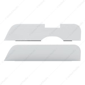 430 Stainless Steel 7" Chop Top Window Trim For 2018-2026 Freightliner Cascadia With Convex Mirror (