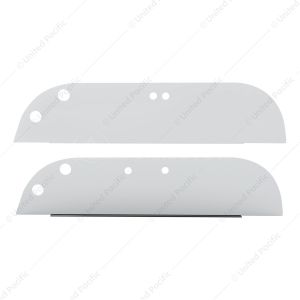 430 Stainless Steel 5" Chop Top Window Trim For 1999+ International 9200, 9400, 9900 (Pair)