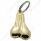 2-1/2" Small Die-Cast Low-Hanging Balls Novelty Keychain - Gold (Bulk)