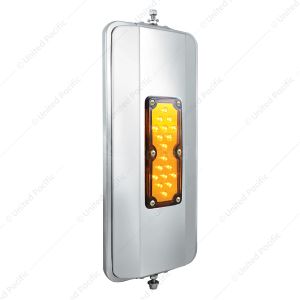 7" X 16" 18 LED 430 Stainless Steel West Coast Mirror - Non-Heated