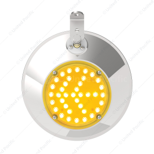 8-1/2" 430 Stainless Steel Convex Mirror With LED