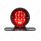 Motorcycle LED Rear Fender Tail Light With Black Grille Bezel - Smoke Lens