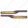 Wood Armrest With LED Light For Peterbilt- Amber LED/Amber Lens (Pair)