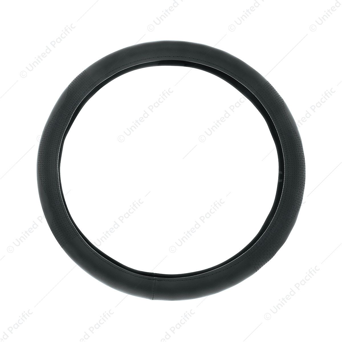 18" Leatherette Steering Wheel Cover-Black