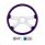 18" Candy Color 4 Spoke Steering Wheel - Candy Purple