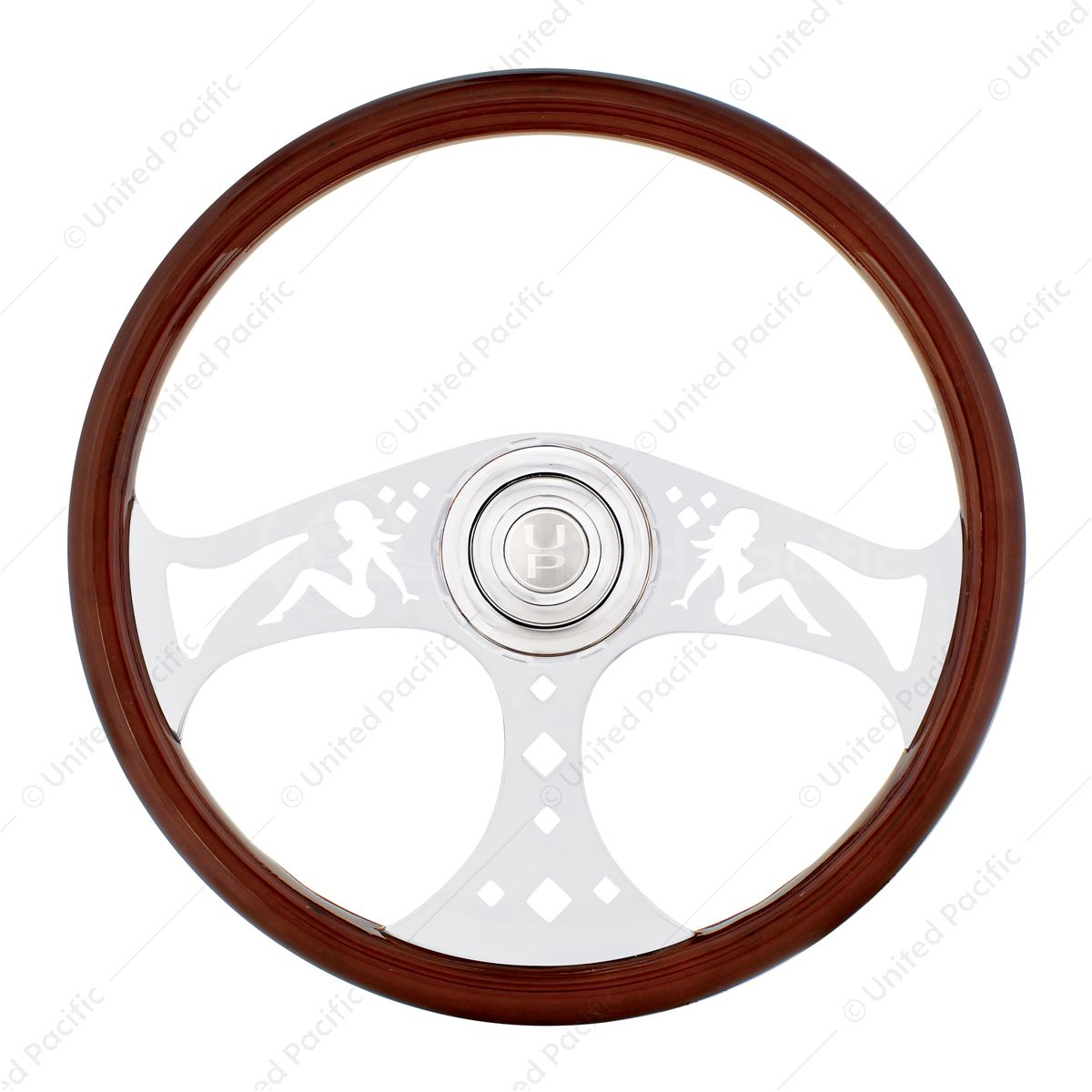 18" Lady Steering Wheel With Hub & Horn Kit  - Freightliner 1989-July 2006