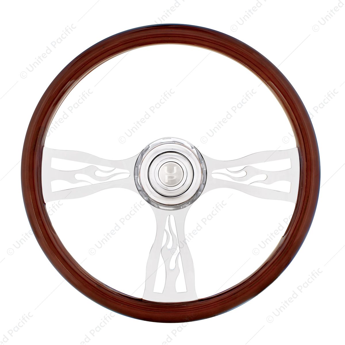 18" Flame Steering Wheel With Hub & Horn Kit  - Freightliner 1989-July 2006