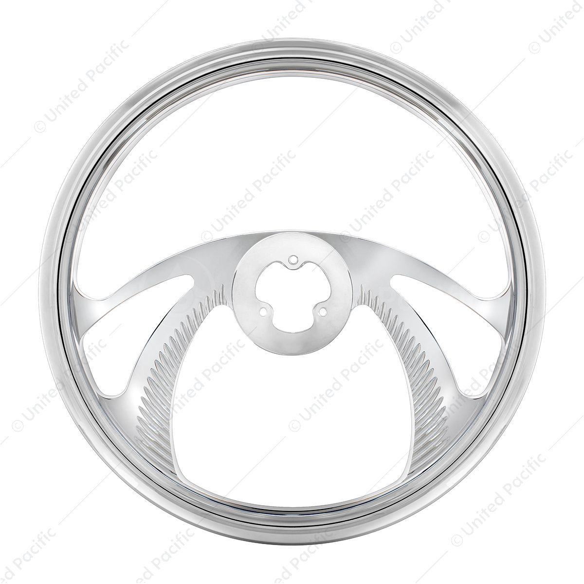 18" Chrome Aluminum "Scorpion" Style Steering Wheel
