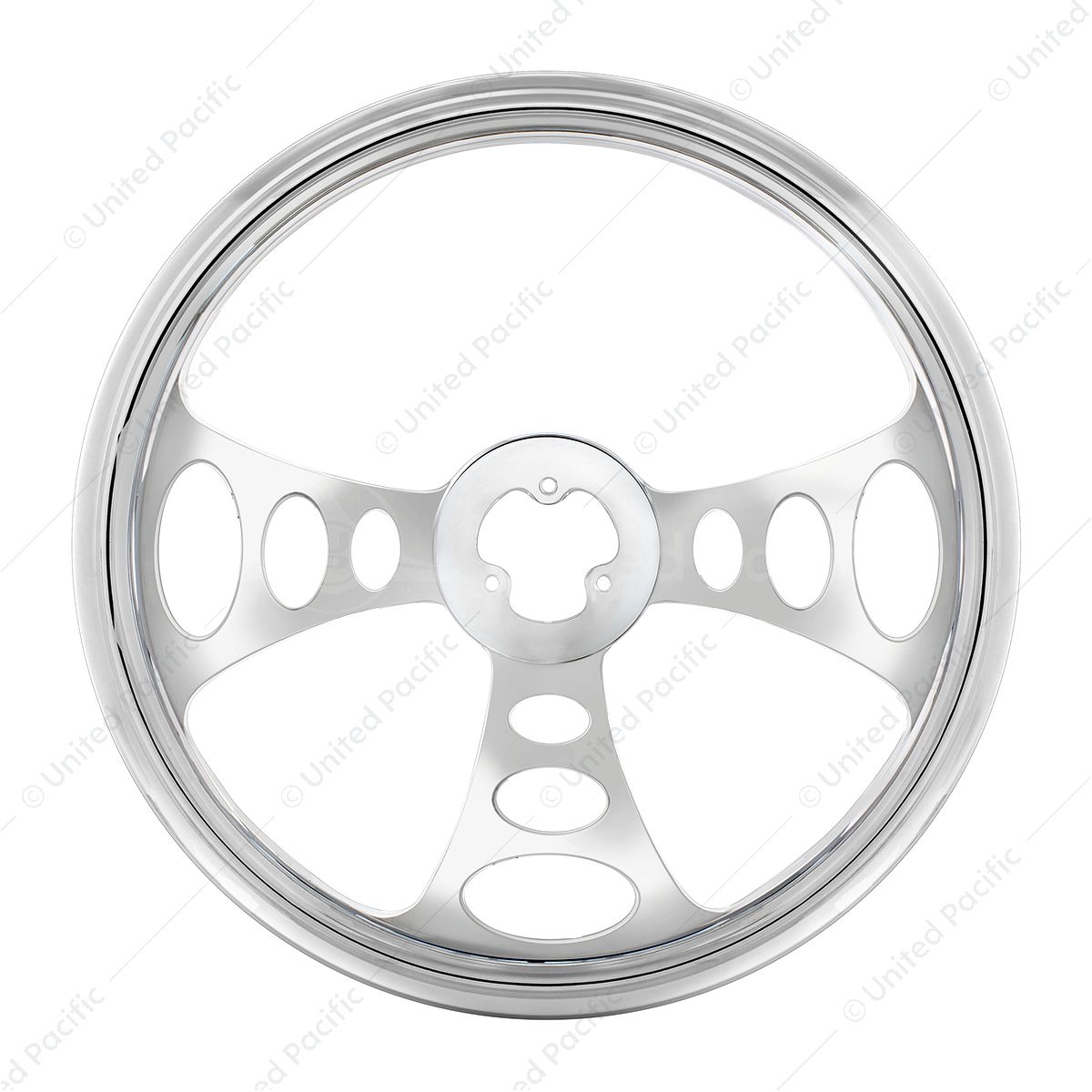 18" Chrome Aluminum "Chopper" Style Steering Wheel