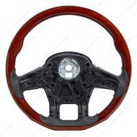 18" YourGrip Wood Steering Wheel For 2012-2021 Peterbilt 579 & 2013-2021 Kenworth T680