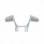Plastic Trim For United Pacific YourGrip Peterbilt 579/Kenworth T680 Steering Wheel - Chrome