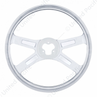 18" Stainless Steel 4 Spoke Steering Wheel