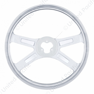 18" Stainless Steel 4 Spoke Steering Wheel