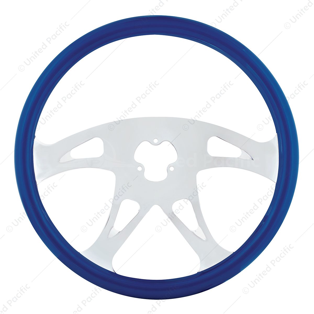 18" Color Boss Steering Wheel - Electric Blue