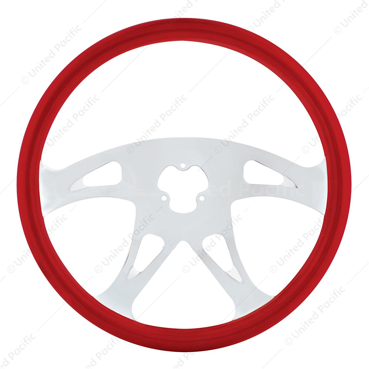 18" Color Boss Steering Wheel - Indigo Red