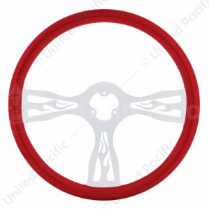 18" Color Flame Steering Wheel Only