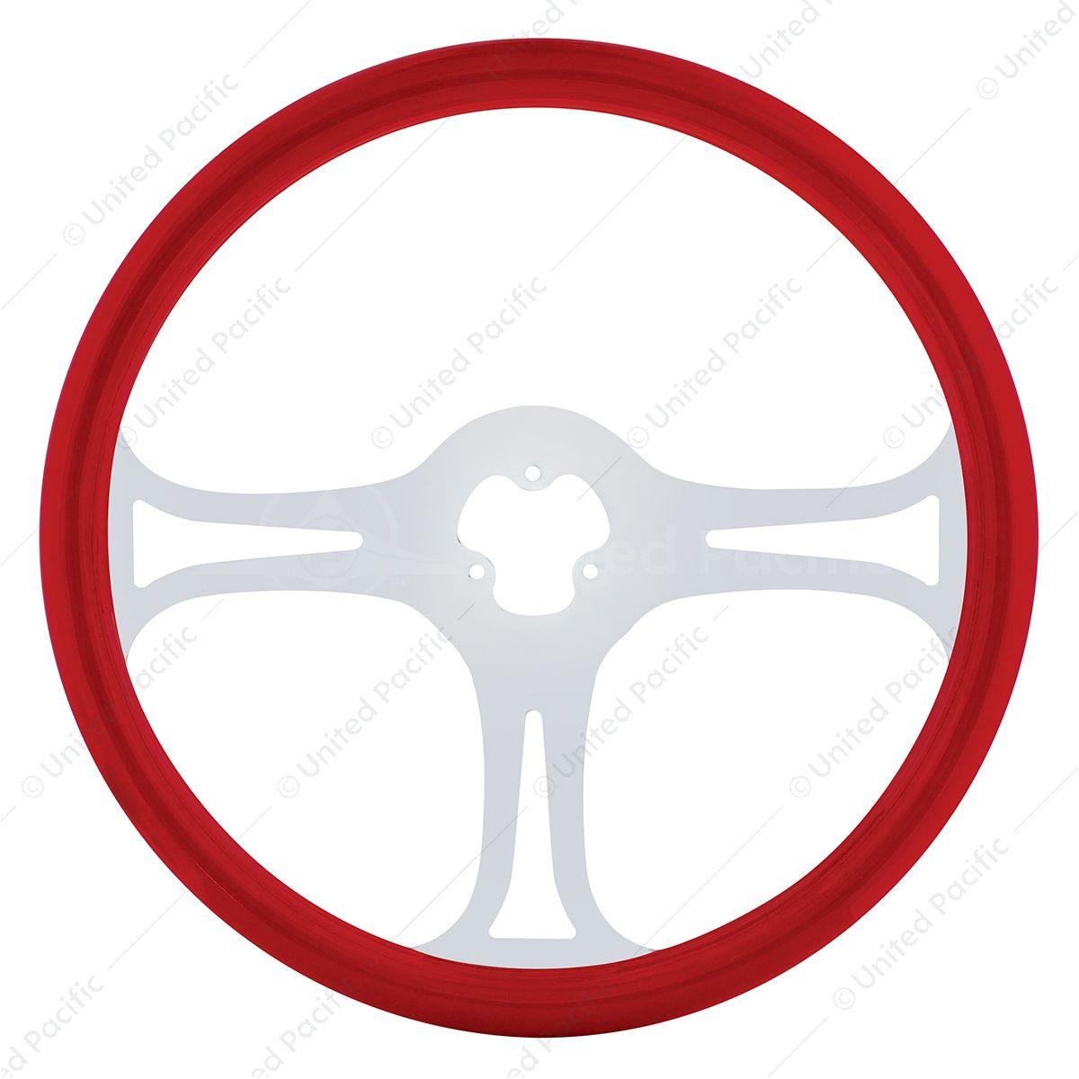 18" Color Blade Steering Wheel - Indigo Red