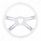 18" Color 4 Spoke Steering Wheel - Glacier White