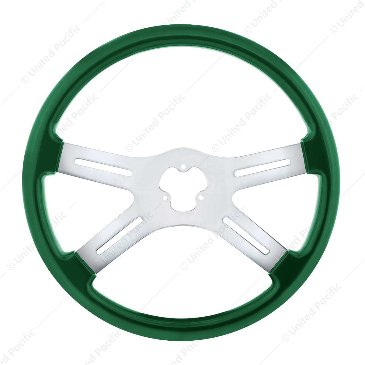 18" Candy Color 4 Spoke Steering Wheel - Emerald Green