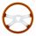 18" Vibrant Color 4 Spoke Steering Wheel - Cadmium Orange